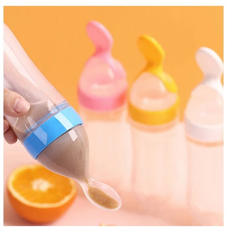 Baby Spoon Bottle Feeder Dropper Silicone Spoons for Feeding Medicine Kids Toddler Cutlery Utensils Children Accessories Newborn